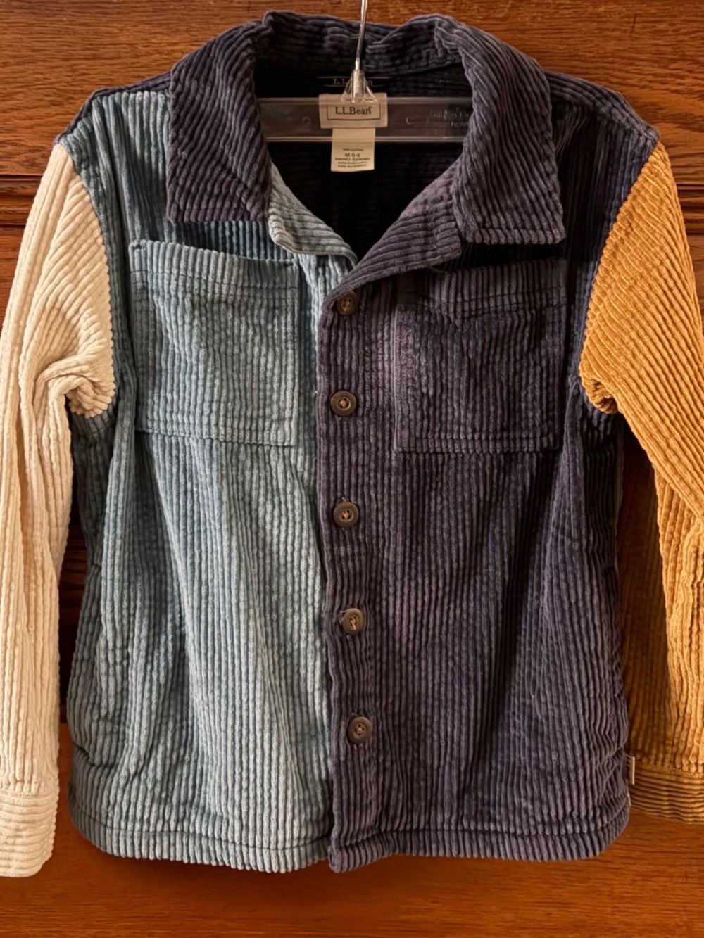 Kids corduroy shirt / shacket, LL Bean size 5-6